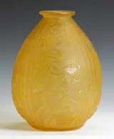 Daum Nancy, Acid Cut Back Vase