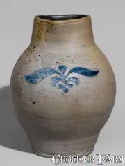 C. Crolius, Rare C. CROLIUS / STONE-WARE / MANUFACTURER / Manhattan Wells / NEW-YORK Stoneware Pitcher, early 19th century, Stoneware
