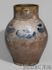 C. Crolius, C. CROLIUS / MANUFACTURER / NEW-YORK Stoneware Pitcher, early 19th century, early 19th century, Stoneware