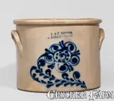 J. & E. Norton, J. & E. NORTON / BENNINGTON, VT Stoneware Crock, c1855, c1855, Stoneware