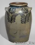 B.C. Milburn, Fine Three-Gallon B.C. MILBURN / ALEXA (Alexandria, VA) Stoneware Jar, c1850