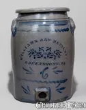 Williams And Reppert, Rare WILLIAMS AND REPPERT / GREENSBORO, PA Six-Gallon Stoneware Water Cooler, circa 1885, Stoneware