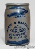 Richey & Hamilton, RICHEY & HAMILTON / PALATINE / W. VA Stoneware Jar, c1875