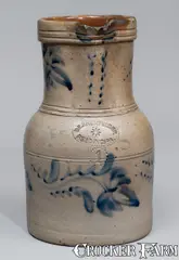 D.P. Shenfelder, Rare D.P. SHENFELDER / READING, PA Stoneware Pitcher, c1875, c1875, Stoneware