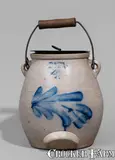 Evan R. Jones, EVAN R. JONES / PITTSTON. PA Stoneware Batter Pail, c1875, c1875, Stoneware