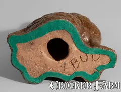 Superior, SUPERIOR / CLAY CORP / UHRICHSVILLE, OHIO Sewer Tile Spaniel, Incised "BUD", Stoneware