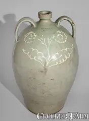Winthrop Chandler, Exceptional CHANDLER / MAKER Five-Gallon Double-Handled Stoneware Jug, Kirksey's Crossroads, Edgefield District, SC, circa 1850, Stoneware
