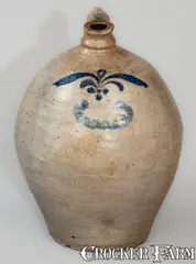 C. Crolius, Fine C. CROLIUS / MANUFACTURER / MANHATTAN-WELLS / NEW-YORK Stoneware Jug, early 19th century, Stoneware