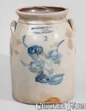 Wm. A Macquoid, WM. A MACQUOID / NEW-YORK / LITTLE WEST 12TH ST Stoneware Jar, c1863-69, c1863-69, Stoneware