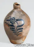 John S. Clemmer, Extremely Rare Stoneware Jug by Abolitionist Potter, "John S. Clemmer / Mogadore Summit Co / Ohio", mid 19th century, Stoneware