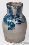 Keesee & Parr, Rare KEESEE & PARR / RICHMOND / VA Stoneware Pitcher, circa 1860, circa 1860, Stoneware