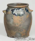 J. Miller, Very Rare J. MILLER / ALEX (James Miller, Alexandria, VA) Stoneware Jar, c1824-26, c1824-26, Stoneware