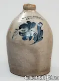Cowden & Wilcox, COWDEN & WILCOX / HARRISBURG, PA Stoneware Jug, c1865