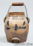 Sipe & Sons, SIPE & SONS / WILLIAMSPORT, PA Stoneware Batter Pail, c1885, c1885, Stoneware