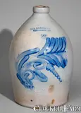 Nichols & Co., SIPE, NICHOLS & CO. / Williamsport, Pa. Two-Gallon Stoneware Jug, c1875
