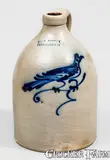 J. & E. Norton, J. & E. NORTON / BENNINGTON, VT Stoneware Bird Jug