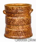 John Bell, JOHN BELL / WAYNESBORO Redware Tobacco Jar, c1850-80, c1850-80, Redware
