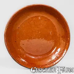 John Bell, JOHN BELL / WAYNESBORO, PA Redware Dish, circa 1850-80, circa 1850-80, Redware