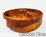 John Bell, JOHN BELL / WAYNESBORO Manganese-Decorated Redware Cake Mold, circa 1850-1880, Redware