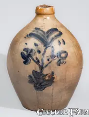 Higgins & Co, HIGGINS & CO / CLEVELAND, Ohio Stoneware Jug, circa 1840, circa 1840, Stoneware