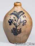 Higgins & Co, HIGGINS & CO / CLEVELAND, Ohio Stoneware Jug, circa 1840, circa 1840, Stoneware
