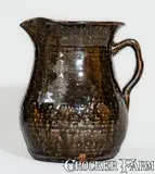 Meaders, Scarce "ChEEVER MEADERS / MOSSY / CREEK / GEORGIA" Alkaline-Glazed Stoneware Pitcher, Alkaline-glazed stoneware