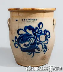 J. & E. Norton, J. & E. NORTON / BENNINGTON VT Stoneware Jar, circa 1855, circa 1855, Stoneware