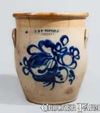 J. & E. Norton, J. & E. NORTON / BENNINGTON VT Stoneware Jar, circa 1855