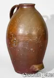 John, Rare "John / D Elrod" Middle Tennessee Salt-Glazed Stoneware Honey Jar, second half 19th century, Salt-glazed stoneware