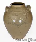 Winthrop Chandler, Rare Large-Sized CHANDLER / MAKER (Thomas Chandler, Edgefield District, SC) Stoneware Jar, circa 1850, Stoneware