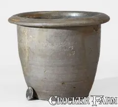C.C. Ballard, Scarce C.C. BALLARD / HAYS / N.C. Salt-Glazed Stoneware Jar, circa 1900, Salt-glazed stoneware