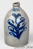 F. A. Gale, 2 Gal. F. A. GALE / GALESVILLE, NY Stoneware Jug w/ Slip-Trailed Decoration, third quarter 19th century, Stoneware
