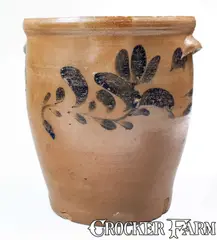 Jacob J. Swank, Very Rare "Jacob J. Swank / August 18, 1888" Decorated Stoneware Jar, 1888, Stoneware