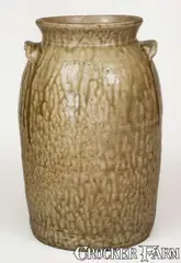 J. P Bodie, J.P. BODIE / MAKER, Kirksey's Crossroads, Edgefield District, SC, Stoneware Churn, c1870, c1870, Stoneware
