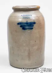 M. Tyler & Co., 2 Gal. M. TYLER & CO. / ALBANY Stoneware Jar, circa 1825, circa 1825, Stoneware