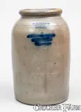 M. Tyler & Co., 2 Gal. M. TYLER & CO. / ALBANY Stoneware Jar, circa 1825, circa 1825, Stoneware