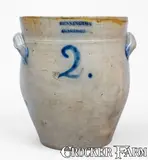 Bennington Factory, BENNINGTON / FACTORY, Captain John Norton, Bennington, VT Stoneware Jar, early 19th century, early 19th century, Stoneware