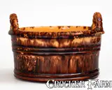 John Bell, Glazed JOHN BELL / WAYNESBORO Redware Food Mold, c1840-80, c1840-80, Redware