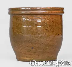JOHN W. BELL / Waynesboro, Pa. Glazed Redware Jar, late 19th century by John W. Bell, late 19th century, Redware, sold Nov 2025