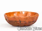 John Bell, Glazed JOHN BELL / WAYNESBORO Redware Food Mold, circa 1850-1880, circa 1850-1880, Redware