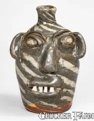 B.B. Craig, B.B. CRAIG / VALE, North Carolina Stoneware Face Jug, early fourth quarter 20th century, Stoneware