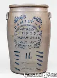 Hamilton & Jones, 16 Gal. HAMILTON & JONES / GREENSBORO, PA Stoneware Jar