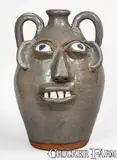 B.B. Craig, B.B. CRAIG / VALE, N.C. Stoneware Face Jug