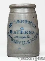 & Bayless, McCARTHEY & BAYLESS / LOUISVILLE, KY Stoneware Canning Jar, circa 1875, Stoneware