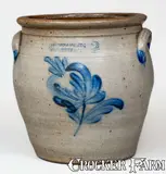 Cowden & Wilcox, 2 Gal. COWDEN & WILCOX / HARRISBURG, PA Stoneware Jar w/ Floral Decoration