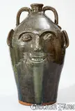 B.B. Craig, Monumental B.B. CRAIG / VALE, N.C. Face Jug, 1979