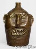 E.J. Brown, E.J. BROWN / Evan's / HANDMADE / ARDEN, N.C. Stoneware Face Jug, third quarter 20th century, Stoneware