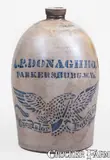 A.P. Donaghho, 2 Gal. A. P. DONAGHHO / PARKERSBURG, W. VA Stoneware Stenciled Eagle Jug