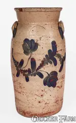 T.S. Balsley, T.S. BALSLEY / MANUFACTURER / DETROIT, MICH. Stoneware Churn, third quarter 19th century, Stoneware