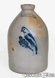 F. B. Norton & Co, F. B. NORTON & CO. / WORCESTER, MASS. Stoneware Parrot Jug, circa 1858-1877, Stoneware